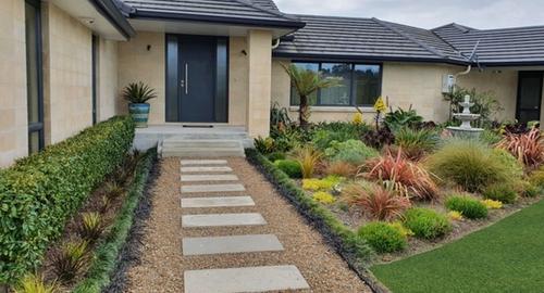 Front Entrance 2 yrs after landscape design was completed