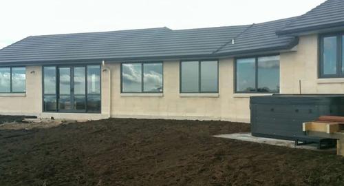 Spa Area Requiring landscaping with privacy for the spa pool area to large deck and a deck to guest area.