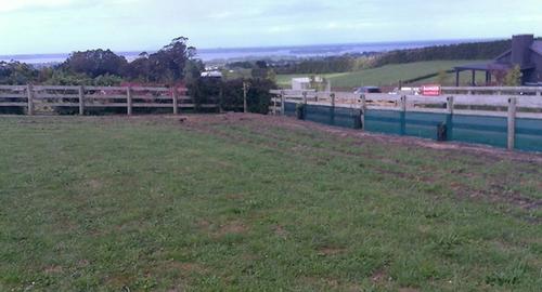 Corner Section Requiring landscaping to soften corner area