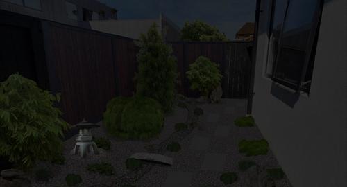 Japanese Garden Tea-light into the Pagoda lantern