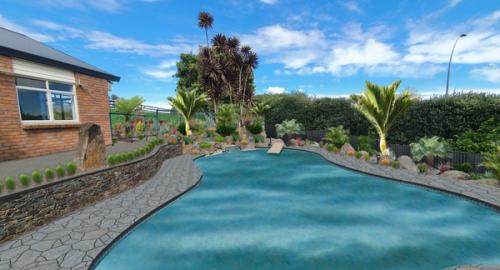 Planting a sub-tropical/native garden to give colour & height