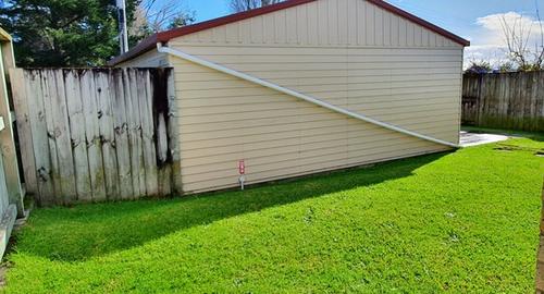 Back of Garage Wasted space by the garage