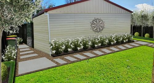 Back of Garage Create new entrance to property