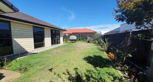 Backyard Long back yard with no privacy