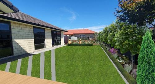 Backyard Create rooms of interest & privacy