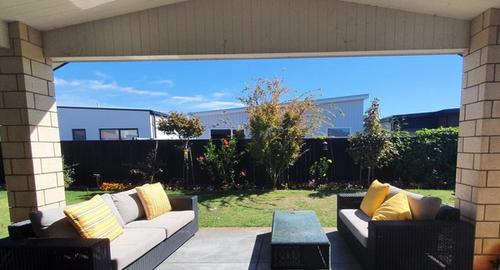 Deck Area Looking Out Small deck with no privacy.
