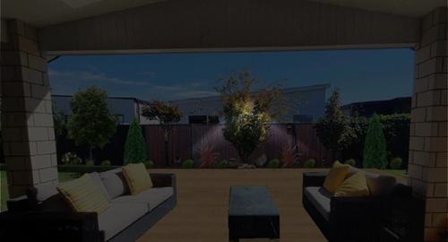 Deck Area Looking Out Feature tree to create night feature