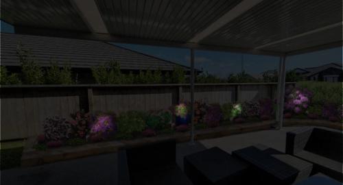 Creating an area that can be enjoyed in the evening as well as the day.