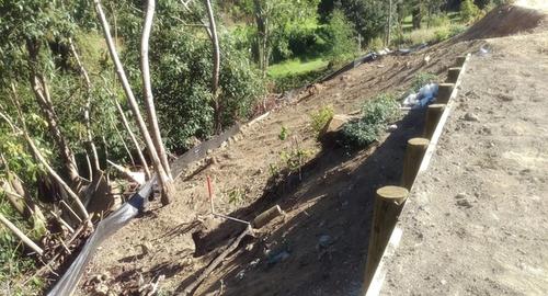 Lower Bank A smaller bank that needs planting within the same area as the larger bank.