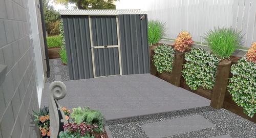 Back of House This now creates a tidy, workable, pleasant area to go too.