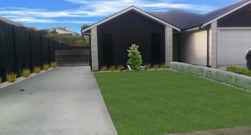 Front of House The home now has a welcoming entry with privacy to the back garden.