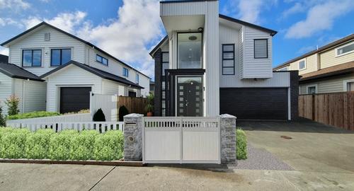 Modern Home Remove the pickets to give clean lines. Plant a low maintenance Corokia hedge to the front and side on entry and a small double gate. This now gives you a look that suits the home.