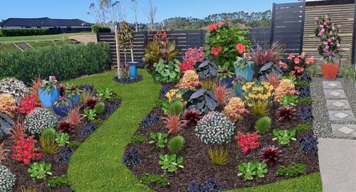 Small Courtyard with Feature Tree Path creates interest to more prominent feature tree.